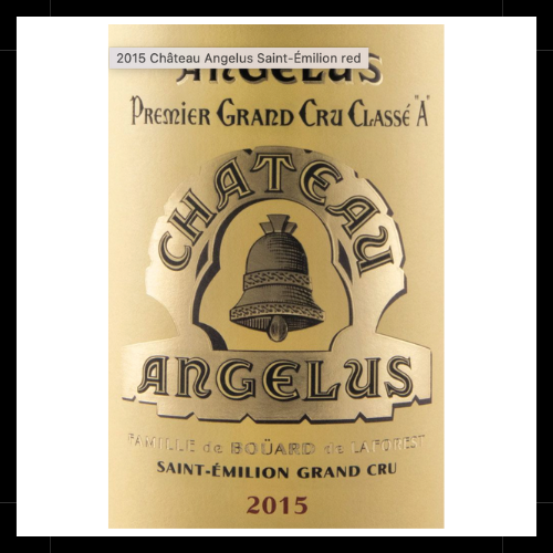 Angelus Premier Grand Cru Classé 2015 в Сент-Эмильоне