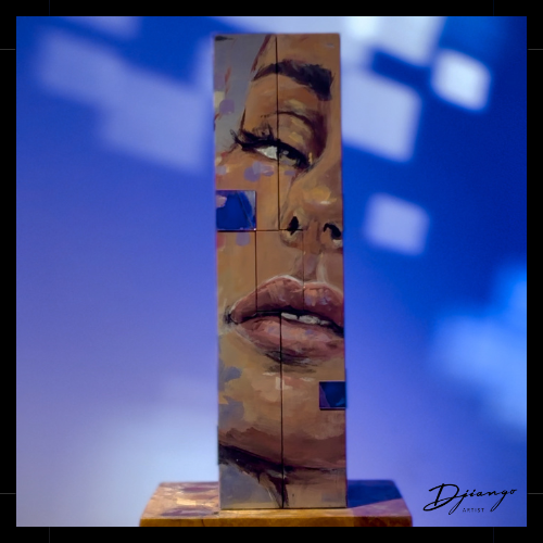 Christina - Cristal Louis Roederer Art & Champagne Box by Djiango Artist