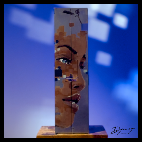 Noor - Cristal Louis Roederer Art & Champagne Box by Django Artist