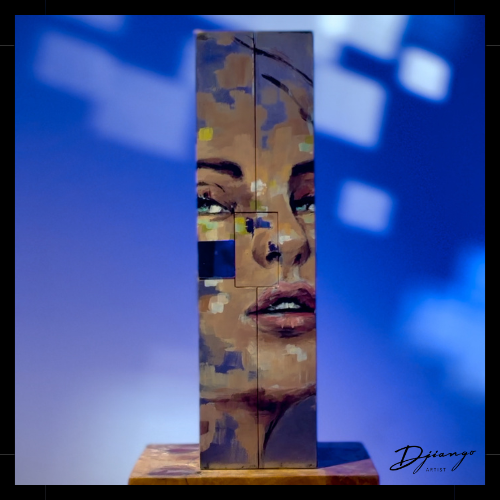 Lena - Cristal Louis Roederer Art & Champagne Box by Django Artist