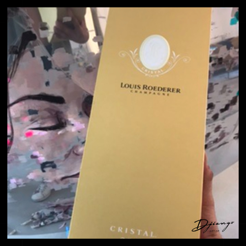 Noor - Cristal Louis Roederer Art & Champagne Box by Django Artist