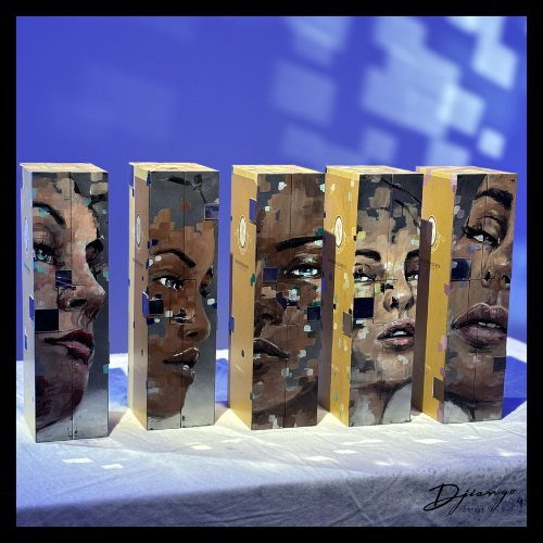 Noor - Cristal Louis Roederer Art & Champagne Box by Django Artist
