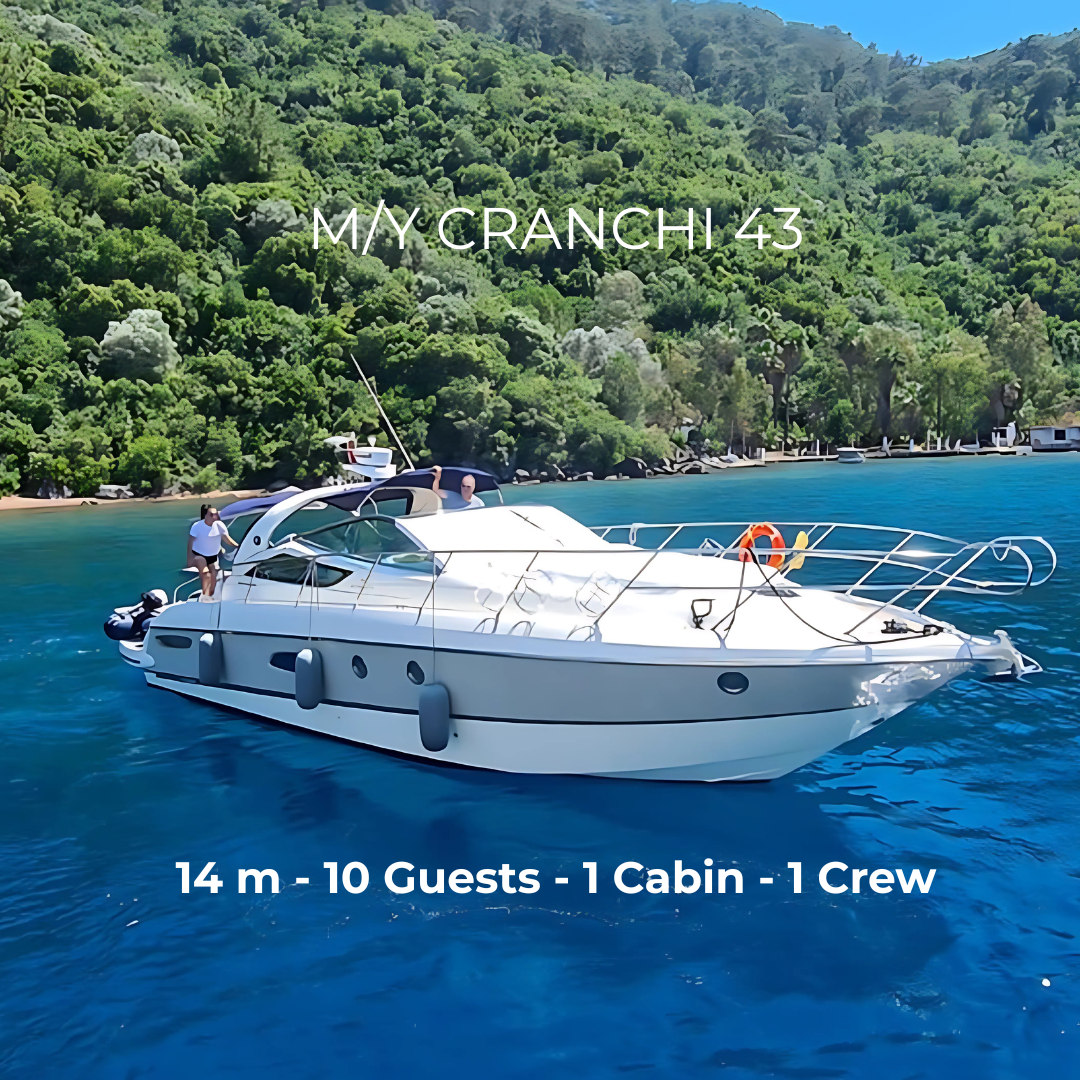 M/Y CRANCHI 43 - 14 m - 1 Cabin - 10 Guests