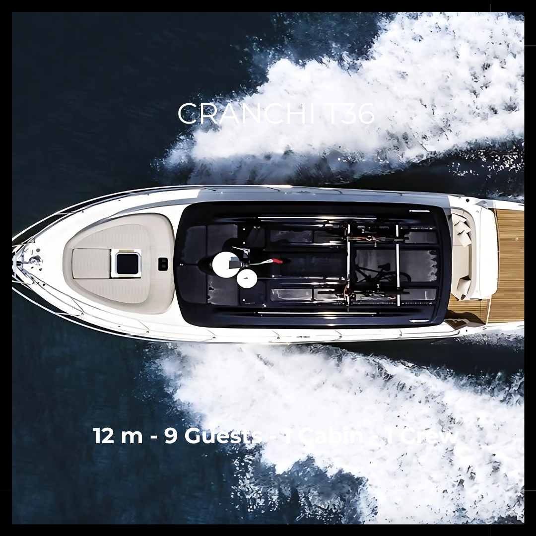 M/Y CRANCHI T36 - 12 m - 1 Cabin - 9 Guests
