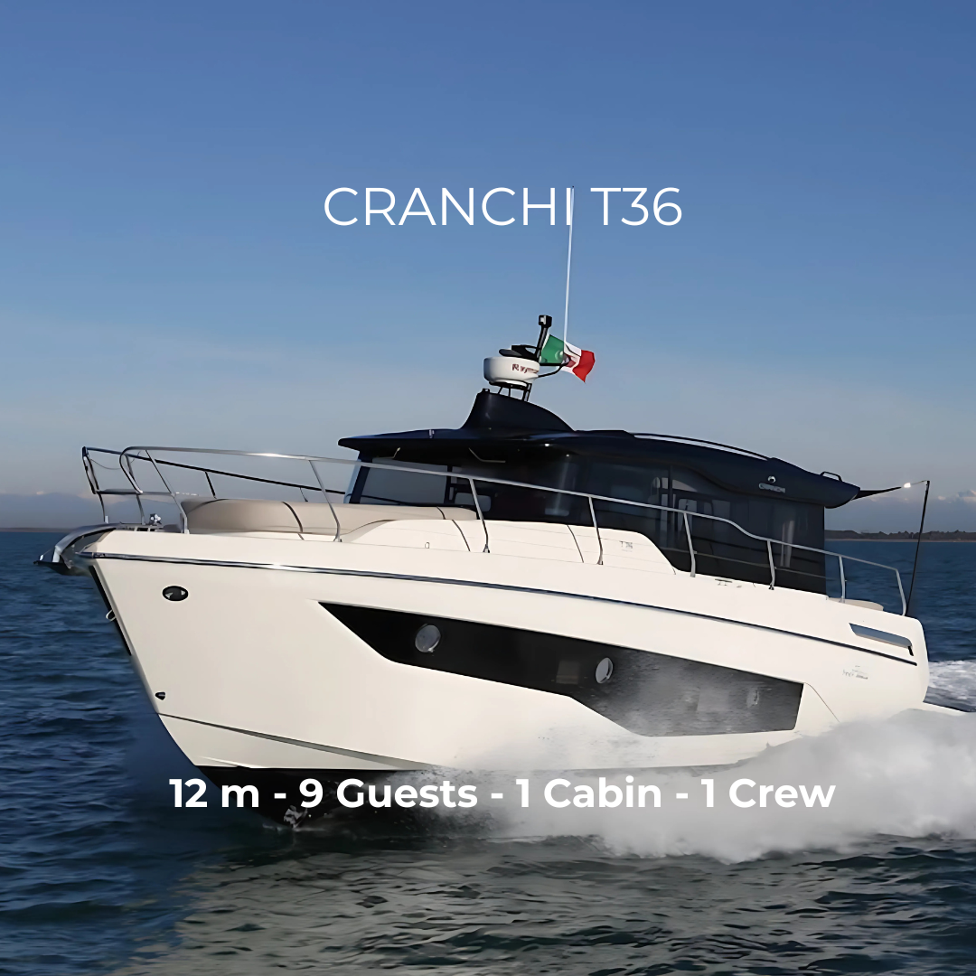 M/Y CRANCHI T36 - 12 m - 1 Cabin - 9 Guests