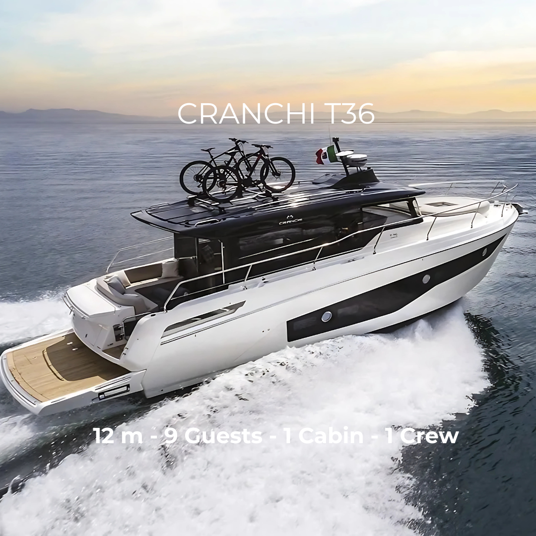 M/Y CRANCHI T36 - 12 m - 1 Cabin - 9 Guests