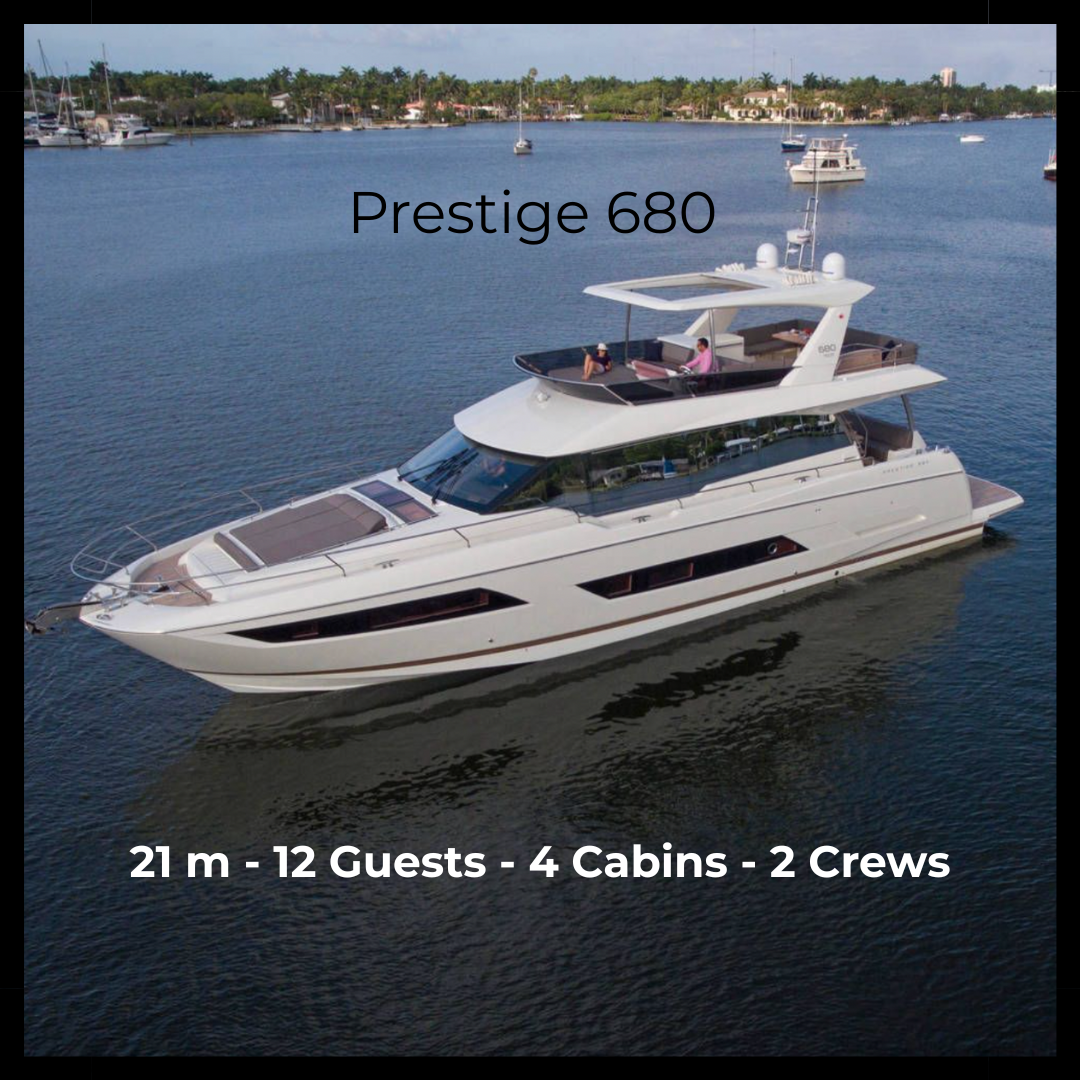 M/Y Prestige 680 - 21 m - 12 Guests