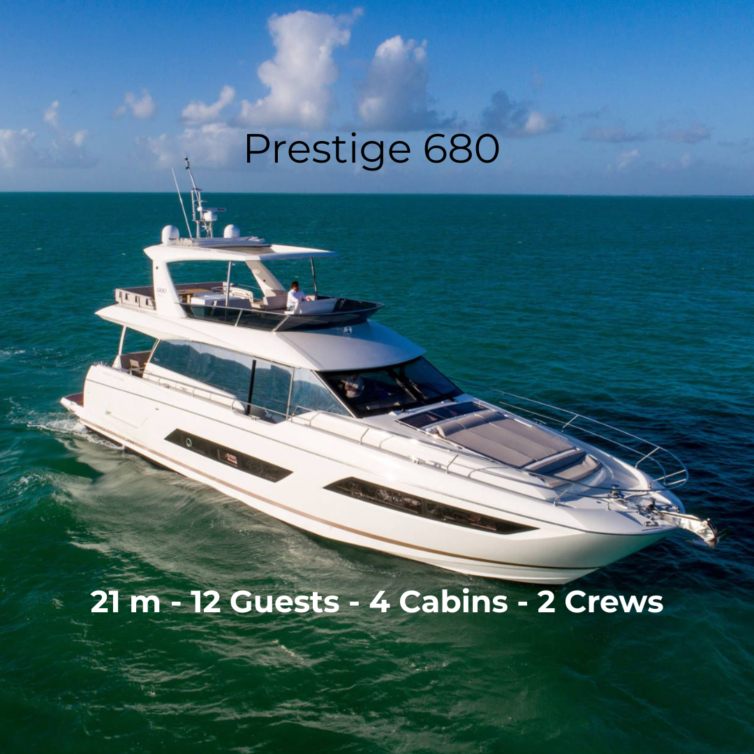 M/Y Prestige 680 - 21 m - 12 Guests