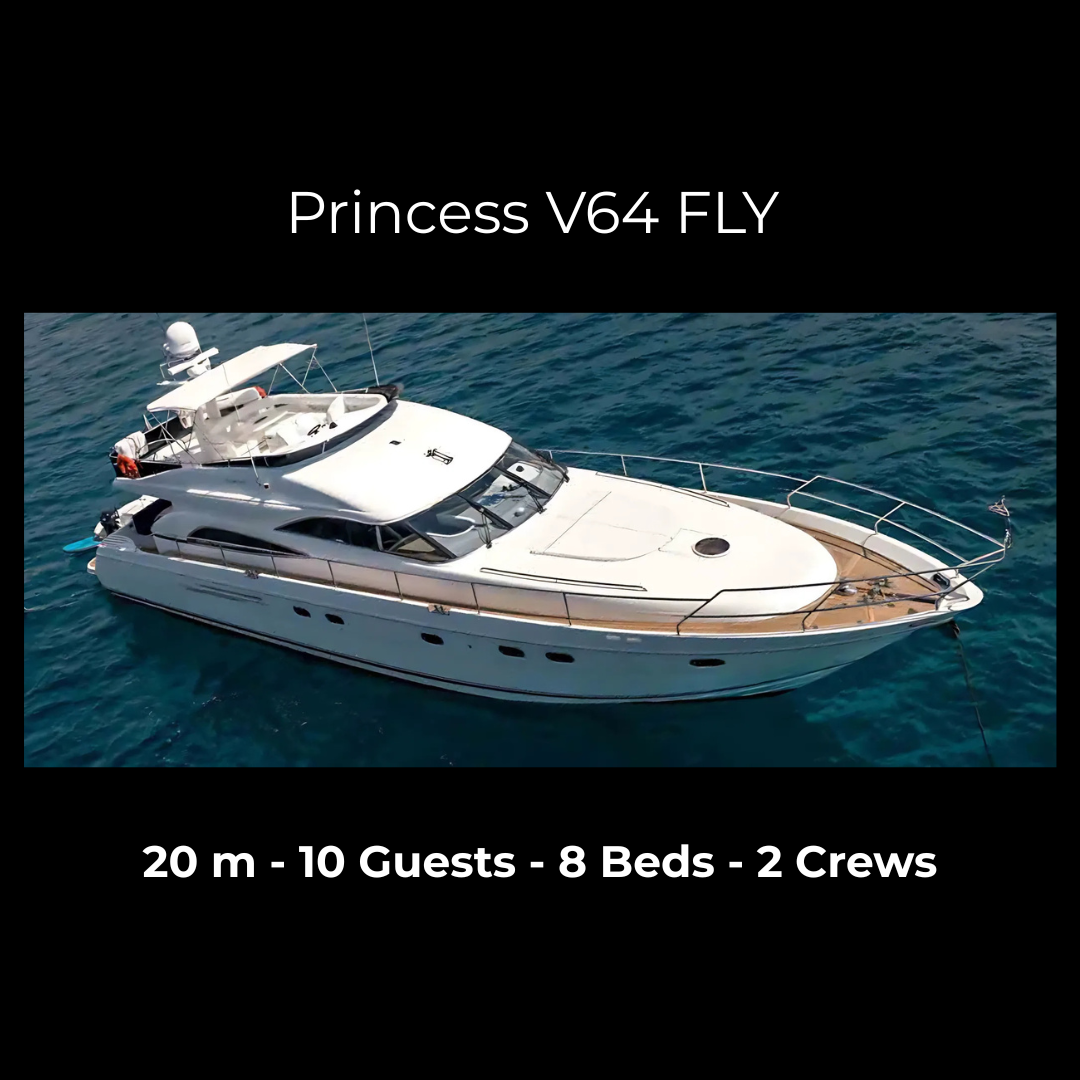 M/Y Princess V64 FLY - 20 m - 10 Guests