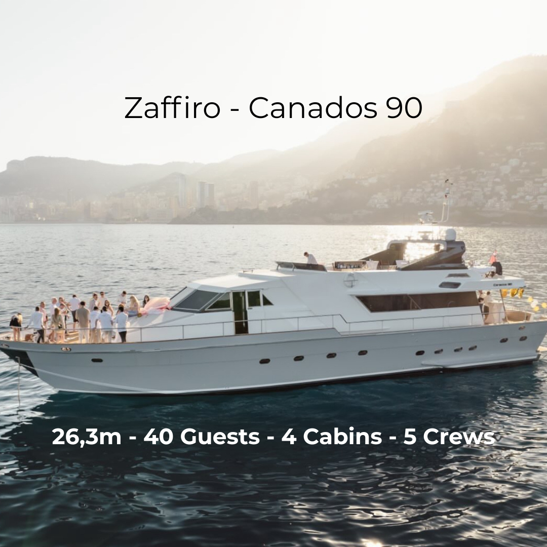 M/Y Zaffiro - 23,6 m - 4 Cabins - 40 Guests