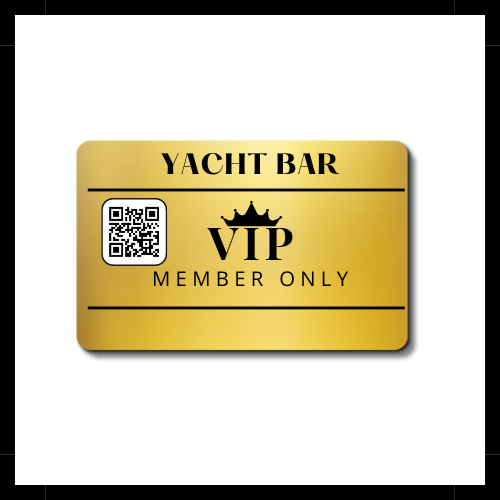 YACHT BAR VIP GOLD CARD