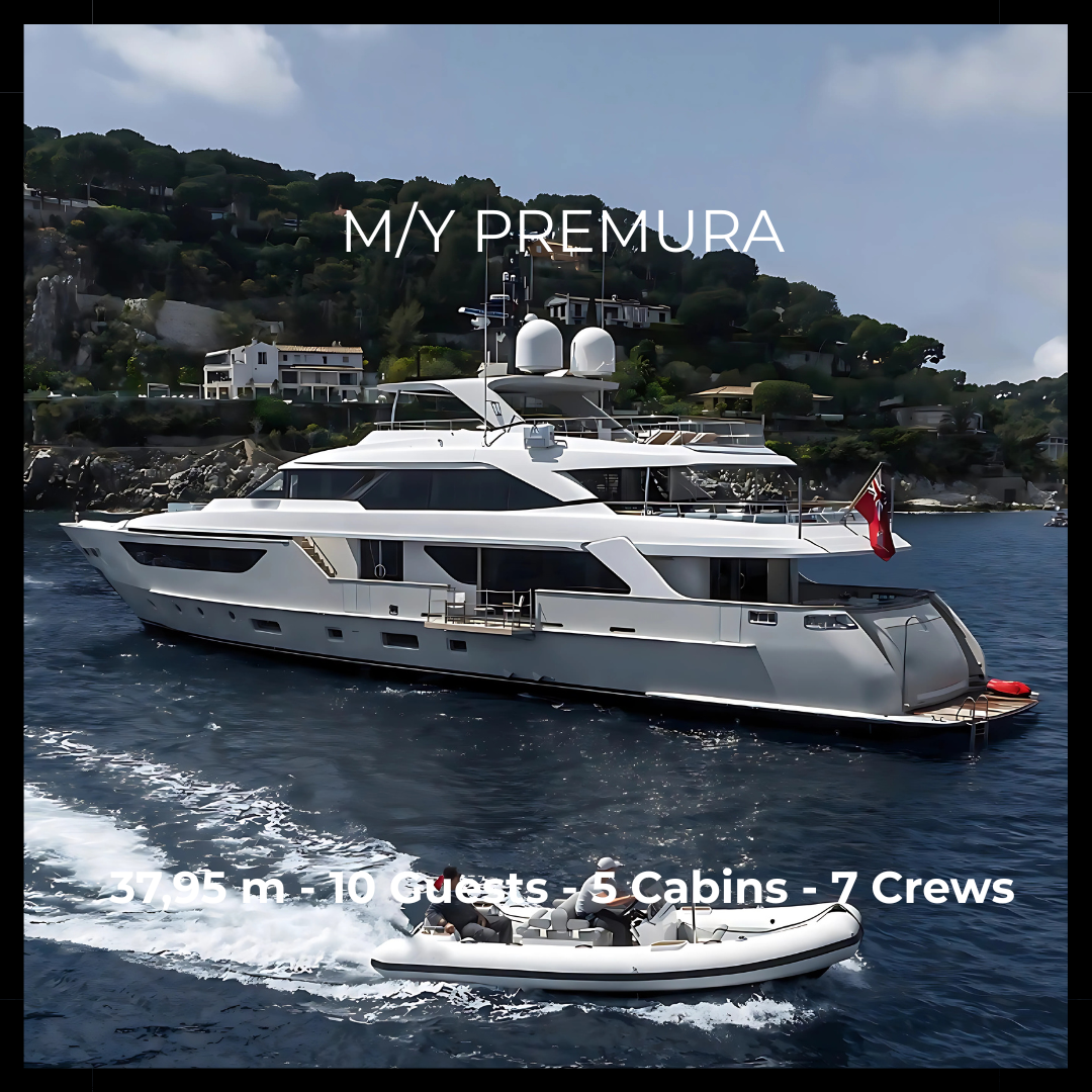 M/Y PREMURA - 37,95 м - 10 гостей - 5 кают - 7 членов экипажа