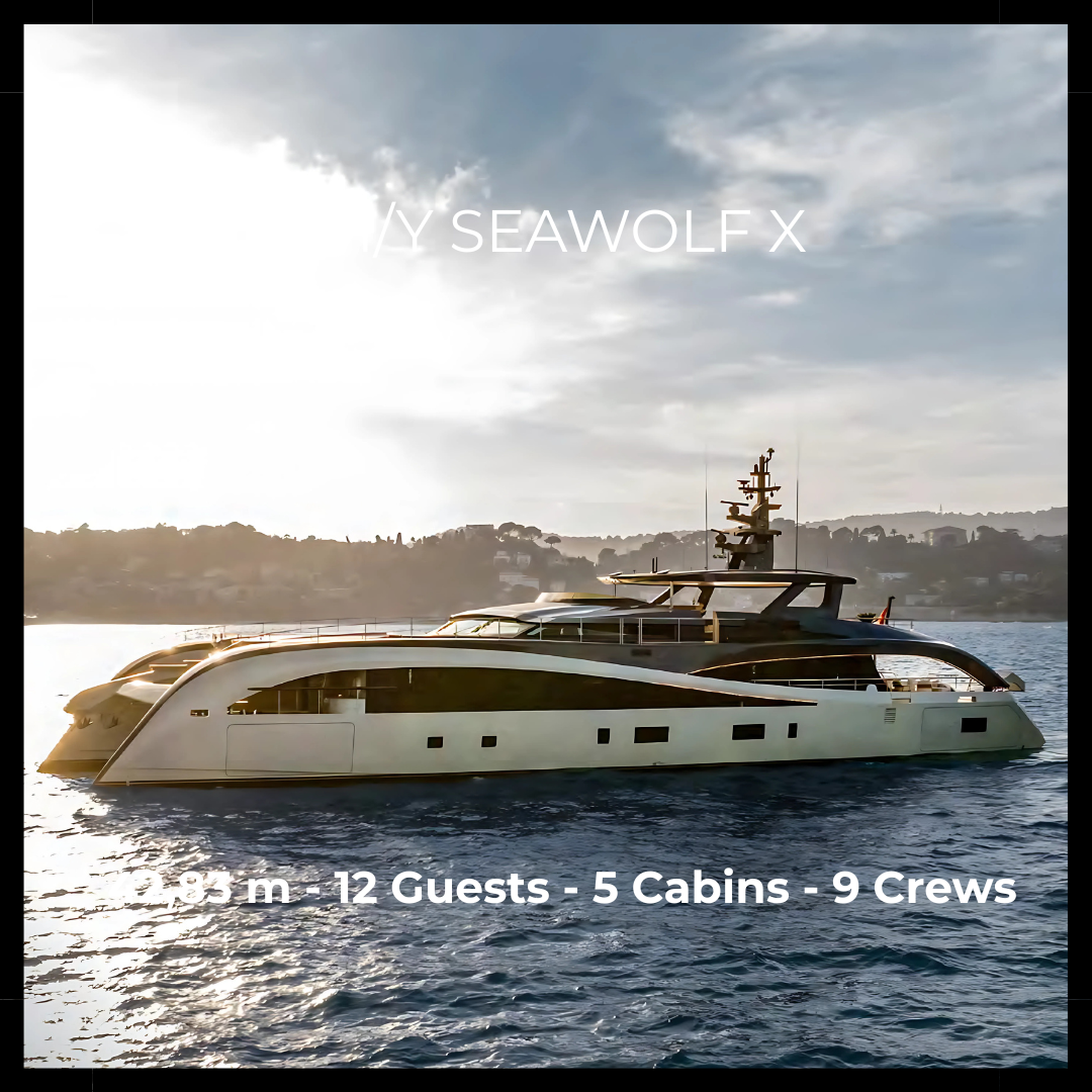 M/Y SEAWOLF X - 42,83 m - 12 Guests - 5 Cabins - 9 Crews