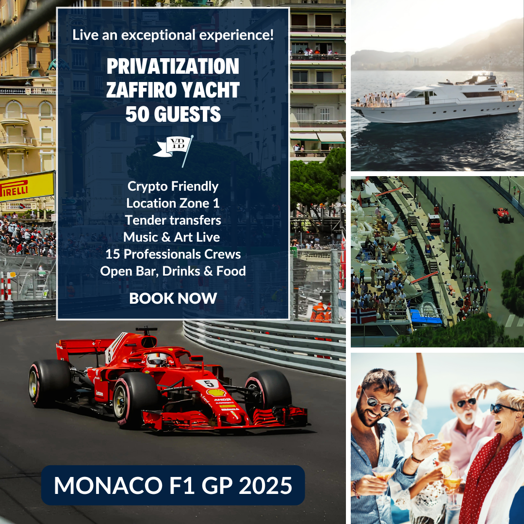 Privatisation Yacht - MONACO GP F1 - 50 Guests